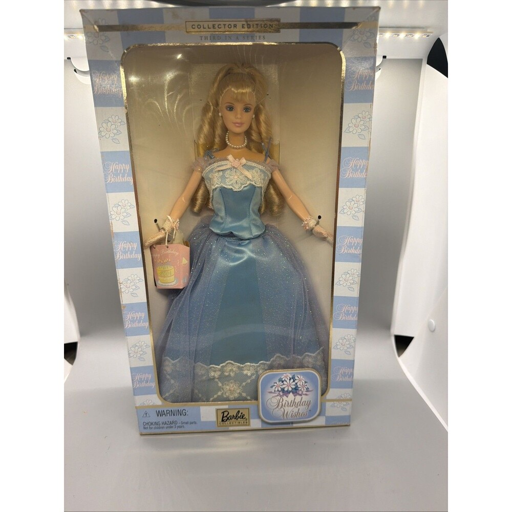 Vtg 2000 BIRTHDAY WISHES BARBIE 3rd in Series Collector Edition Doll NEW